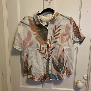 EUC Cynthia Rowley Linen Summer Blouse